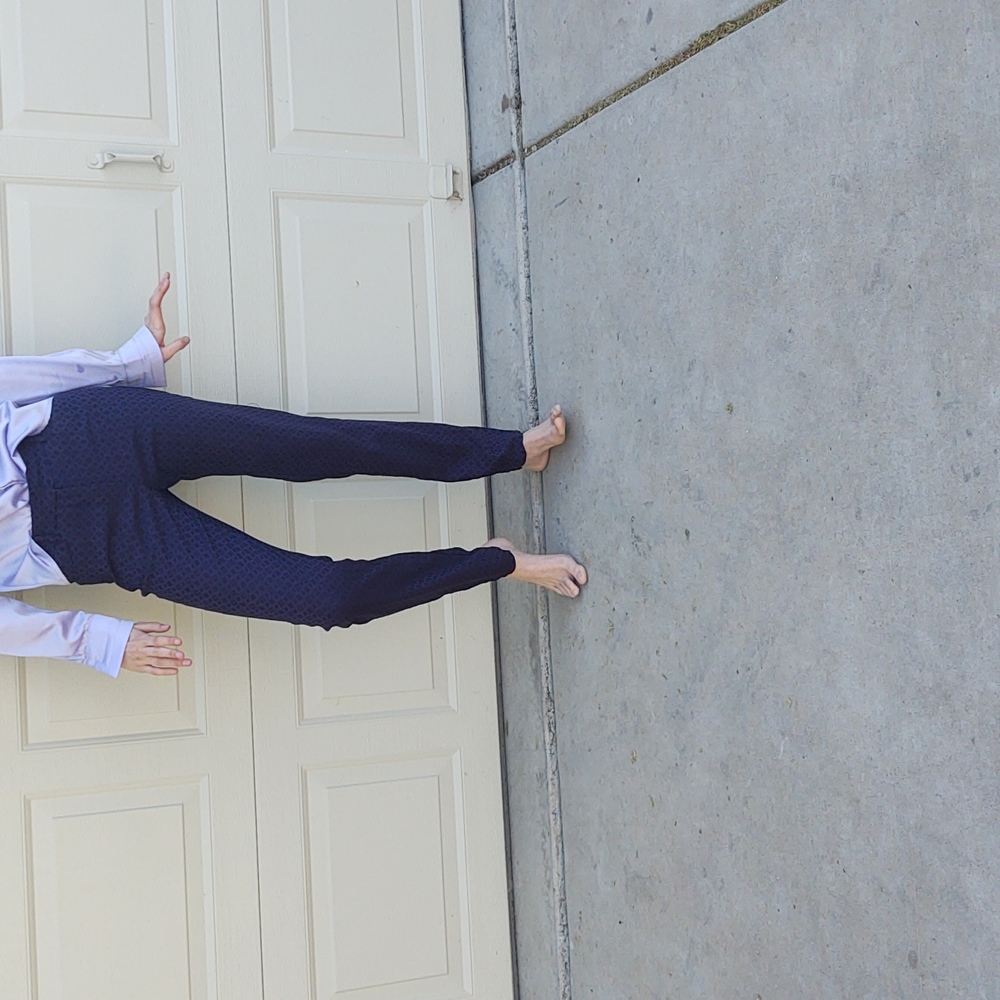 Mario Serrano Blue Pants with Black Diamond pattern Size 4